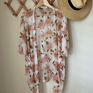 Drapey open-front mesh shawl/vest